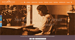 Desktop Screenshot of memoriasediciones.com